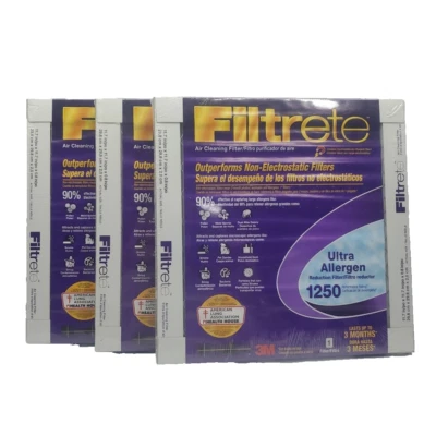 3 Filtrete 3M 12x12x1 Air Filters MPR 1250 Ultra Allergen Pollen Mold Dust Mites - Image 1 of 4