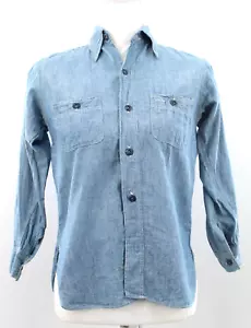Vintage Jungen 20er 30er J.C. Penney Chambray Arbeitshemd 1920er 1930er Jahre Petite Damen XS - Bild 1 von 19