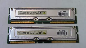 Vintage 2 stick Samsung 0223 64MB/2 MR16R1622AF0-CM8 800-40 011 Memory RAM - Picture 1 of 2