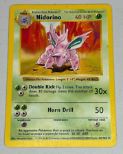 Pokémon TCG Nidorino Base Set 37/102 Regular Shadowless Uncommon