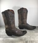 1883 By Lucchese N155654 Corbin Mad Dog Leather Cowboy Western Mens Boots 10