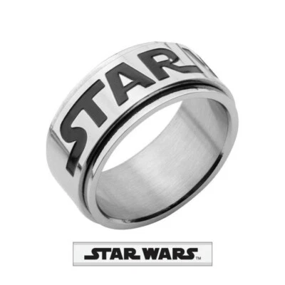 Star Wars Logo Stainless Steel Spinner Ring - Image 1 of 4