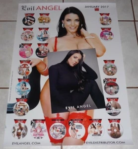 ANGELA WHITE Rare EviL 27"x19" Poster & 2019 Promo Photo! AVN - Picture 1 of 1