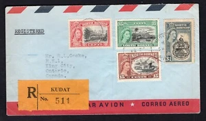 NORTH BORNEO Kudat 1959 Registered Cover to King City Canada - Picture 1 of 2