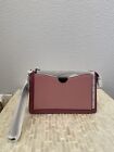 Coach Dreamer Wristlet In Colorblock Smooth Leather True Pink Multi/Pewter 76150