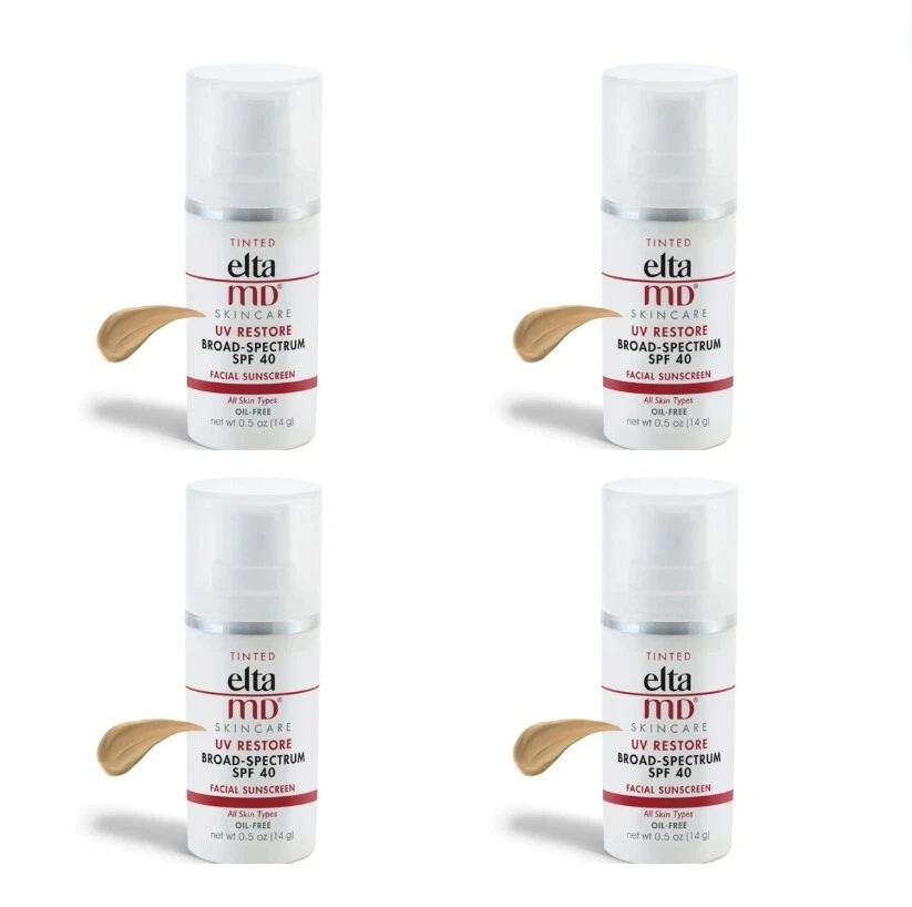 EltaMD UV Restore Broad-Spectrum SPF 40 Tinted Travel Size - 0.5 oz BNIB 4 PACK - Image 1 of 1