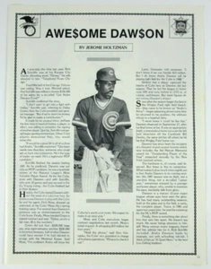 1988 Magazine Print Page Reggie Jackson Andre Dawson MLB Baseball - Picture 1 of 2