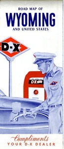 1954 D-X Road Map: Wyoming NOS - Picture 1 of 1