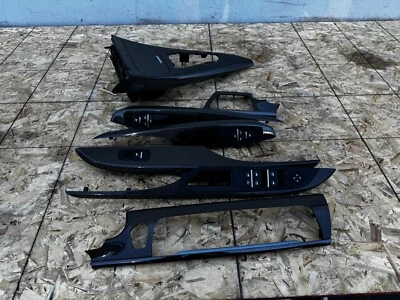 CARBON FIBER INTERIOR TRIM DOOR CONSOLE SET BMW M6 650I F06 (2013-2019) OEM - Image 1 of 4