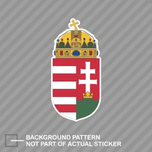 Hungarian Coat of Arms Sticker Decal Vinyl Hungary flag HUN HU - Picture 1 of 1