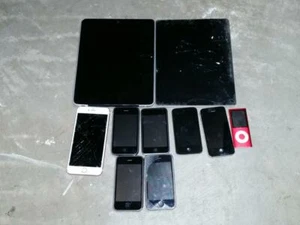 10 iphones ipads ipods *PARTS REPAIR UNTESTED* A1285 A1337 A1395 S A1303 - Picture 1 of 7