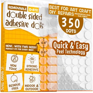 Double Sided Tape Sticky Dot Stickers 280, 350, 450, 550 or 700 Pack Removable P - Picture 1 of 8