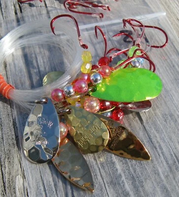 Lot of 10 Northland Bass & Crappie Double Hook Bait Trailers Light Action - Image 1 of 3