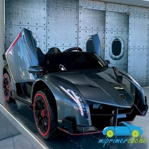 Coche eléctrico para niños LAMBORGHINI VENENO PLATA 4X4 12V 2 Plazas 2.4G - Foto 1 di 16