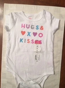 NUEVO CON ETIQUETAS - Body Blanco Manga Corta Infante Niñas Okie Dokie - Talla 9 Meses  - Imagen 1 de 12