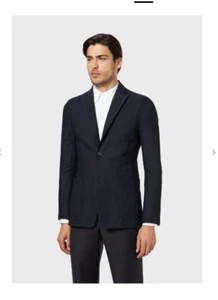 ABRIGO DEPORTIVO EMPORIO ARMANI TEJIDO ENVOLVENTE DE UN SOLO PECHO TÉCNICO GAUFRE 42R - Imagen 1 de 8