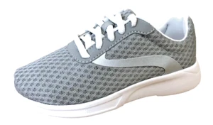 Athletic Works Girl's Mesh  Sneakers Jogger Size 12 - Gray and Silver - Picture 1 of 5
