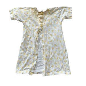 Carters Vintage Baby Layette gelb Blumen leichter Pyjama Überwurf Morgenmantel 70er - Bild 1 von 9