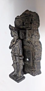 Antique 1920's Iron Art Company Cast Iron Door Knocker Britis Soldier - Picture 1 of 3