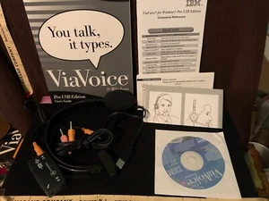 IBM Via Voice Release 10 Windows W/ Stereo Headset You Talk It Types s - Picture 1 of 11