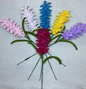 Handmade Flower Wire Art – Cute Lavender, Rose, Tulip & More - Picture 1 of 10