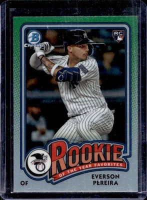 2024 Bowman Everson Pereira Rookie of the Year Favorites RC #ROY-15 Yankees - Image 1 of 2