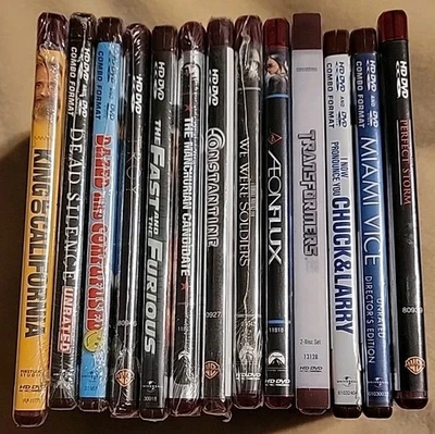 HD DVD LOT Of 13 (8 NEW) Dazed Confused Constantine Miami Chuck Soldiers Furious Foto 1 de 4