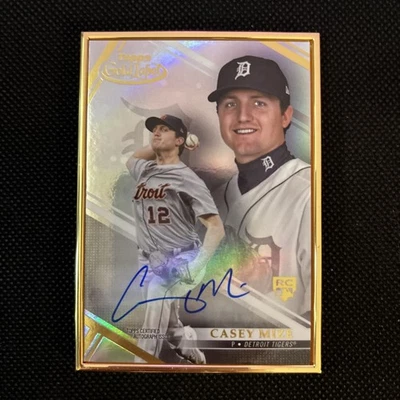Casey Mize 2021 Topps Gold Label Rookie Framed Autograph Detroit Tigers - Image 1 of 2