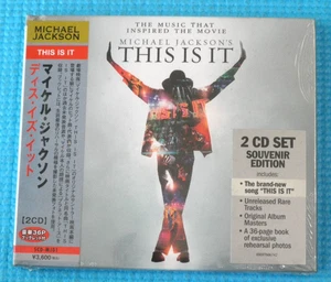 MICHAEL JACKSON 2CD Hardback This Is It Souvenir Edition Japan Obi SCD-MJ01 New - Picture 1 of 3