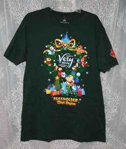 Disney Parks Mickey’s Very Merry Christmas Party 2017 Passholder T-shirt XL - Picture 1 of 4