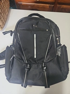 Solo New York Rival 17.3 Inch Laptop Backpack Hardshell Side Pockets School Work - Image 1 of 4