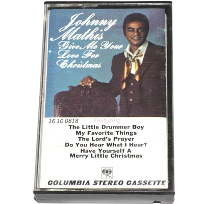 Johnny Mathis - Give Me Your Love For Christmas (Cassette Tape) PLAY TESTED - Image 1 of 4