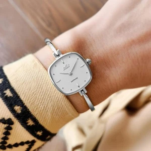 Adi Women's Silver Square Bangle Watch with Sapphire Crystal waterproof 22mm - Picture 1 of 7