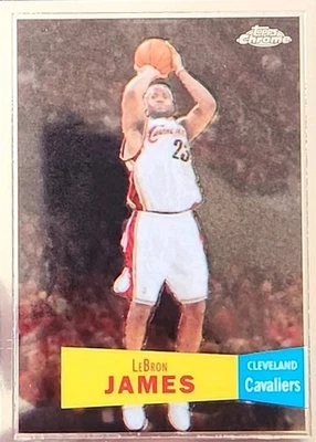 2008 Topps Chrome LeBron James Cleveland Cavaliers #23 Variation Retro Rare - Image 1 of 4