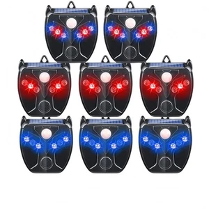 Solar Ultrasonic Nocturnal Animal Repeller Outdoor 8 PCS Predator Eyes Cat De... - Picture 1 of 9