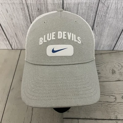 Nike Duke Blue Devils Legacy91 Grey Mesh Trucker Sport Adjustable Mens Hat Cap - Image 1 of 4