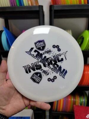 Discmania Evolution White 172g Neo Instinct Disc Golf missprint x-out Driver - Image 1 of 3