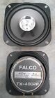 A PAIR OF VINTAGE 40w 4Ohm NEWERA FALCO TX-4002P 4" SPEAKERS STRONTIUM MAGNETS 