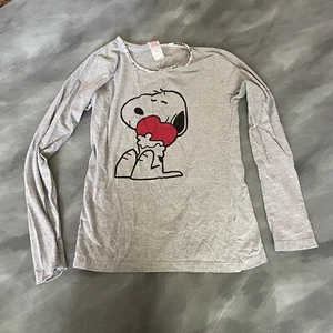 Girl’s For You Snoopy Peanuts Heart Shirt Medium 10/12 - Picture 1 of 5