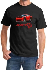 Challenger SRT Hellcat Classic rot Muscle Car Design Tshirt NEU - Bild 1 von 13