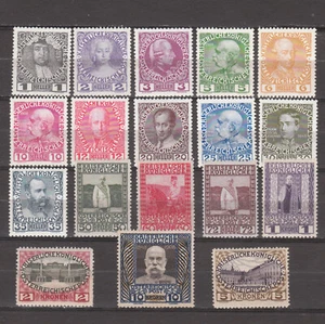 AUSTRIA 1908 Mi 139-156 60th Anniversary of the Reign of Emp Franz Josef MNH/MH - Picture 1 of 1