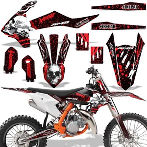 Dirt Bike Graphic Sticker Kit MX Decal Wrap For KTM 85 SX 18-20 SIKSPAK RED - Picture 1 of 1