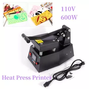 For Transfer Stickers Labels 4.7x4.7" Heat Press Machine Clothing Logo Printing - Picture 1 of 12
