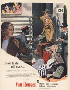 1946 Van Heusen: Good Taste All Over Train Vintage Print Ad - Picture 1 of 1