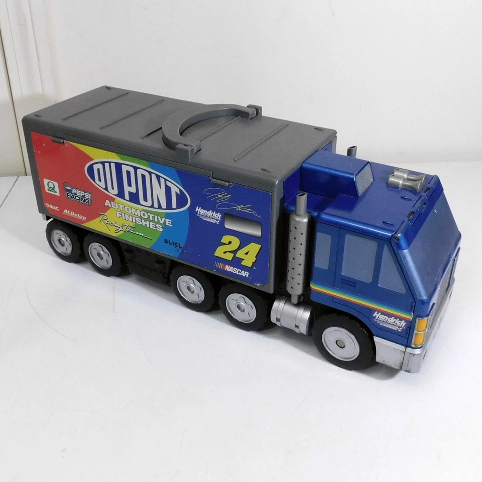 Jeff Gordon Dupont Semi Truck Micro Machines Track NASCAR Missing Track Pieces - Image 1 of 4