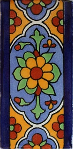 6" x 3" 8 Stck. Villora U-Bahn mexikanische Tonfliese handgefertigt Talavera Spritzschutz - Bild 1 von 2