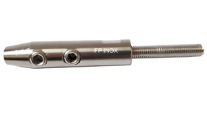 Embout à Sertir Manuel Câble Ø 5 mm Terminaison Filetée DROITE M6 inox 316 - A4 - Bild 1 von 5