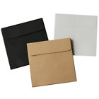 10-500pcs 10*10cm Kraft Square Mini Blank Envelopes for Small Greeting Card LOT