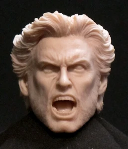 V194 Hugh Jackman Wolverine RESIN UNPAINTED HEAD SCULPT Action figures 1/6 Scale - Imagen 1 de 3
