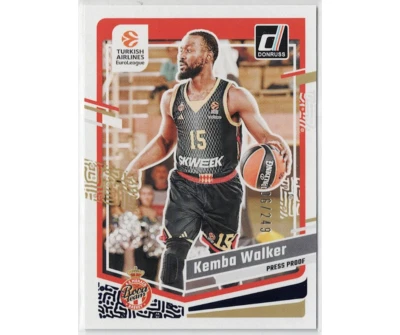 2023-24 Panini Donruss Euroleague Press Proof 106/249 #27 Kemba Walker - Imagem 1 de 2